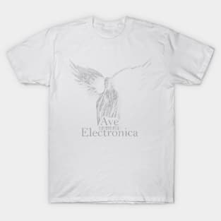 ASCii Sancta Maria - Ave Electronica (Black) T-Shirt